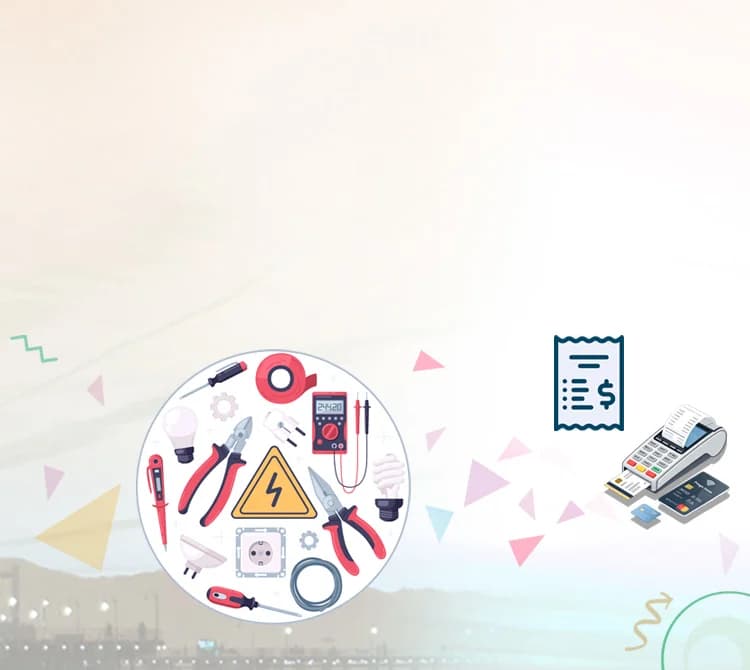 Electrical Shops Billing Software banner