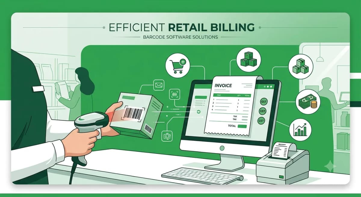 Barcode billing software for retail shops