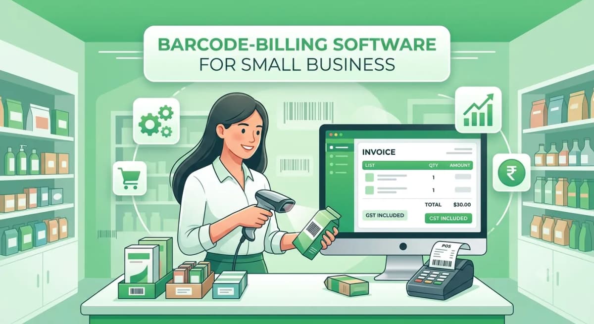 Barcode billing software for small business