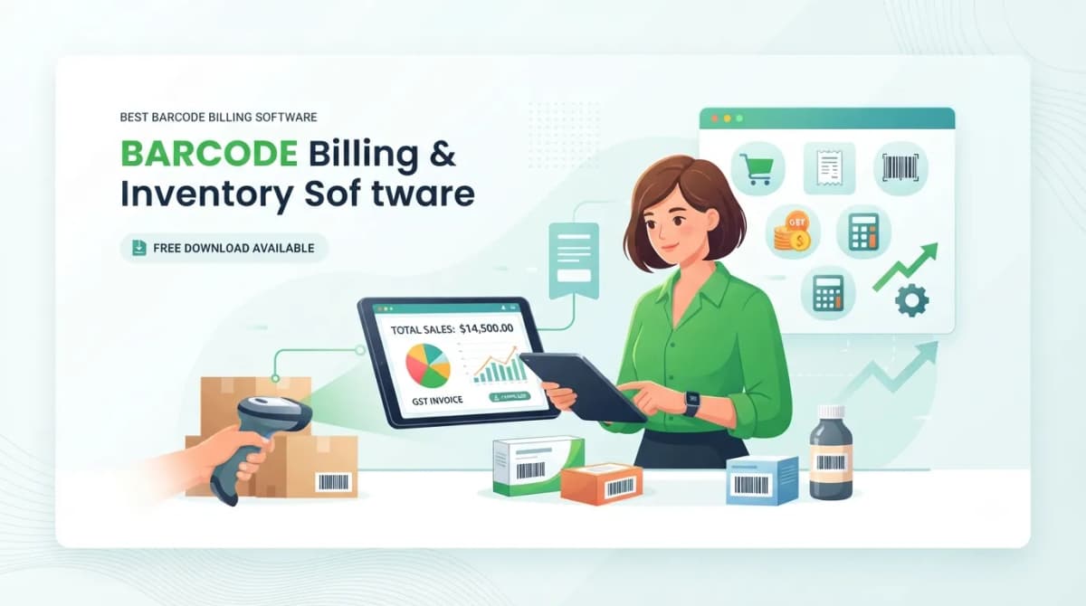 Best barcode billing software free download