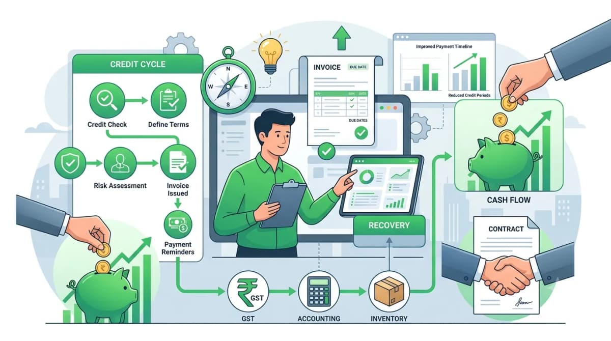 Customer credit management for msmes
