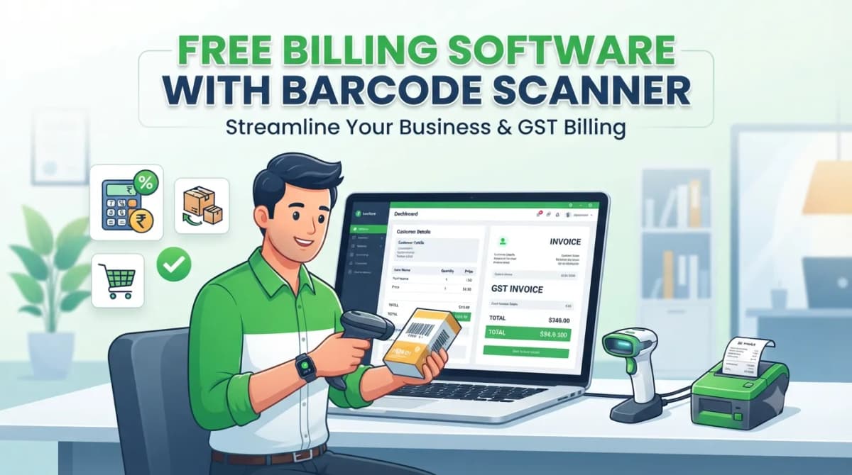 Free billing software with barcode scanner