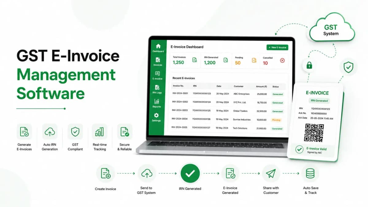 GST E-Invoice Management Dashboard