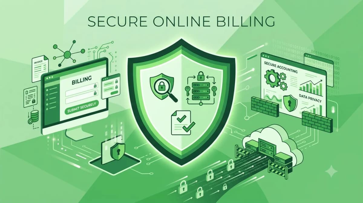 How secure is online billing software?