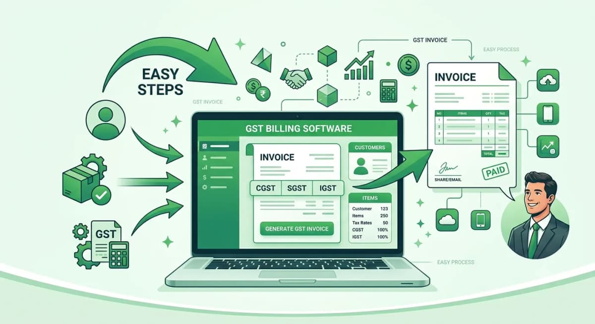 How to create GST invoices easily using billing software?