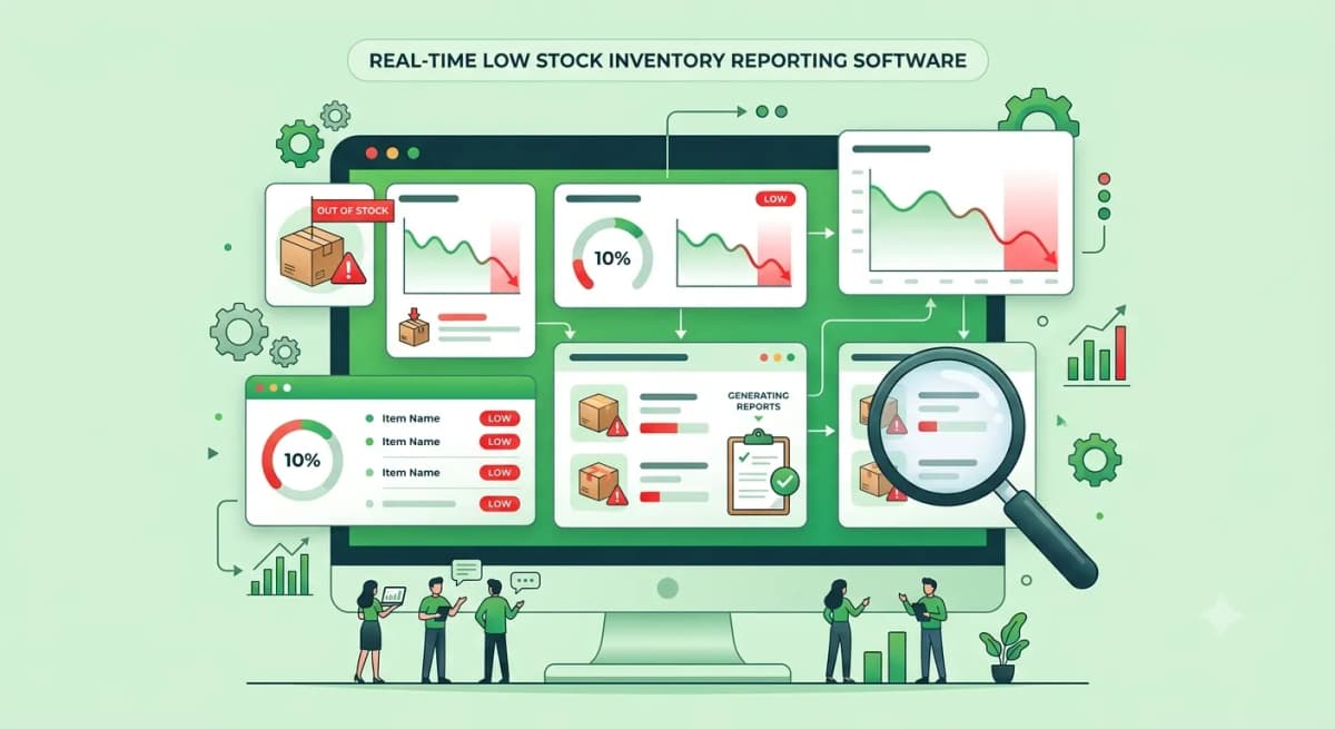Inventory report low stock report software