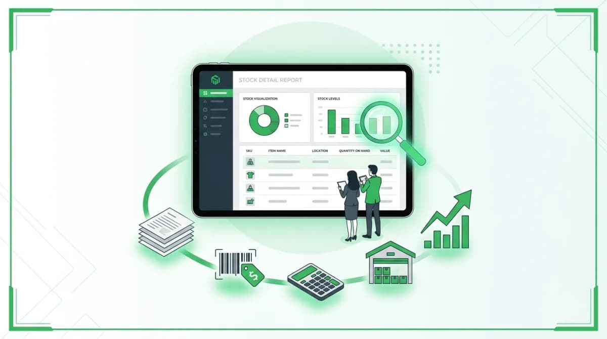 Inventory report stock detail report software
